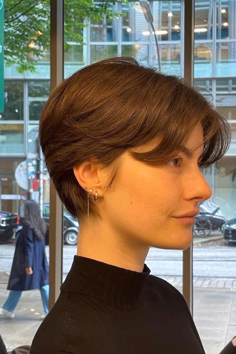 Pixie Cut com franja alongada em Aracaju - Especialista Alaíde